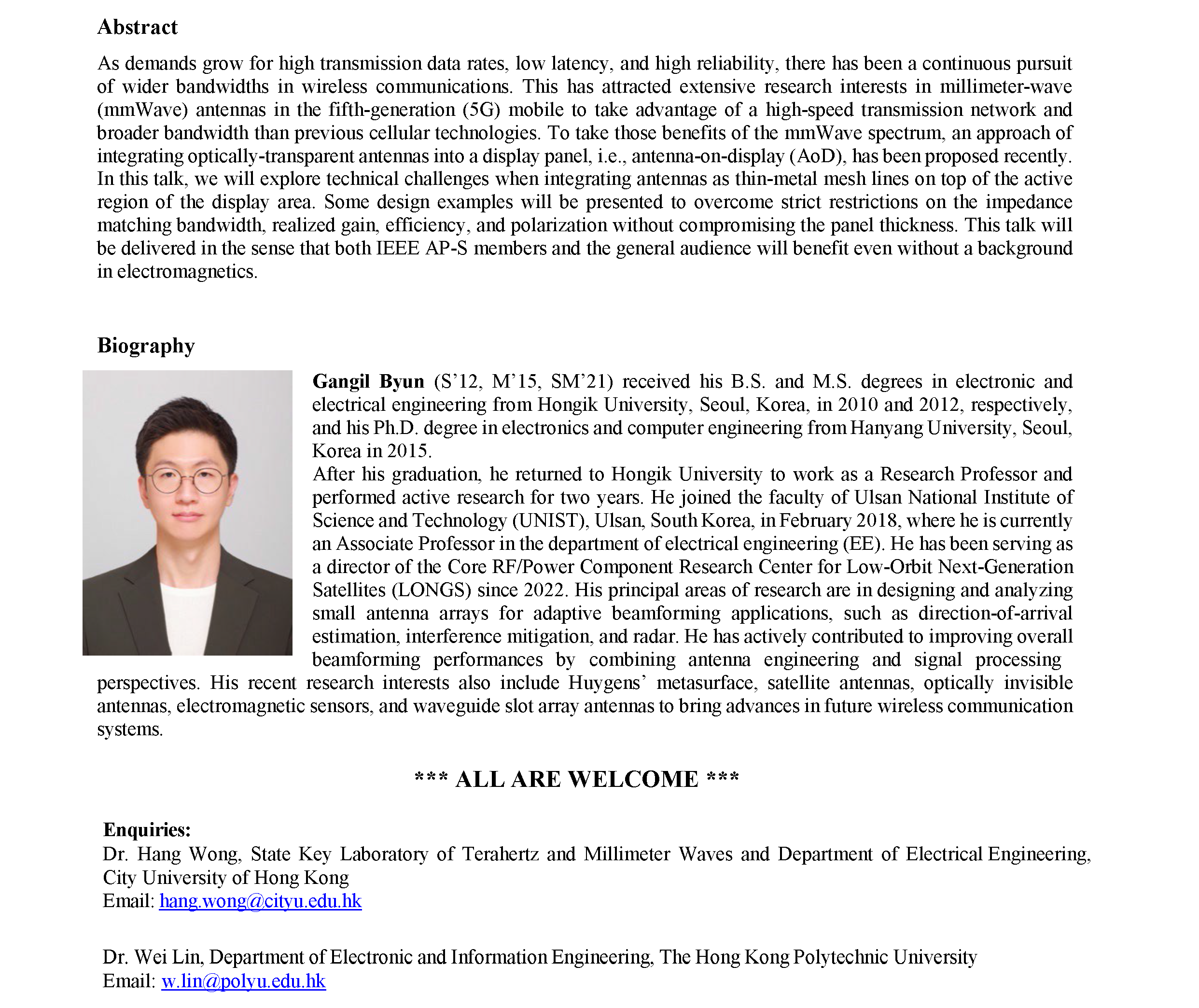 2023-07-06 Dr Gangil Byun Seminar on 6 July 23 - 2