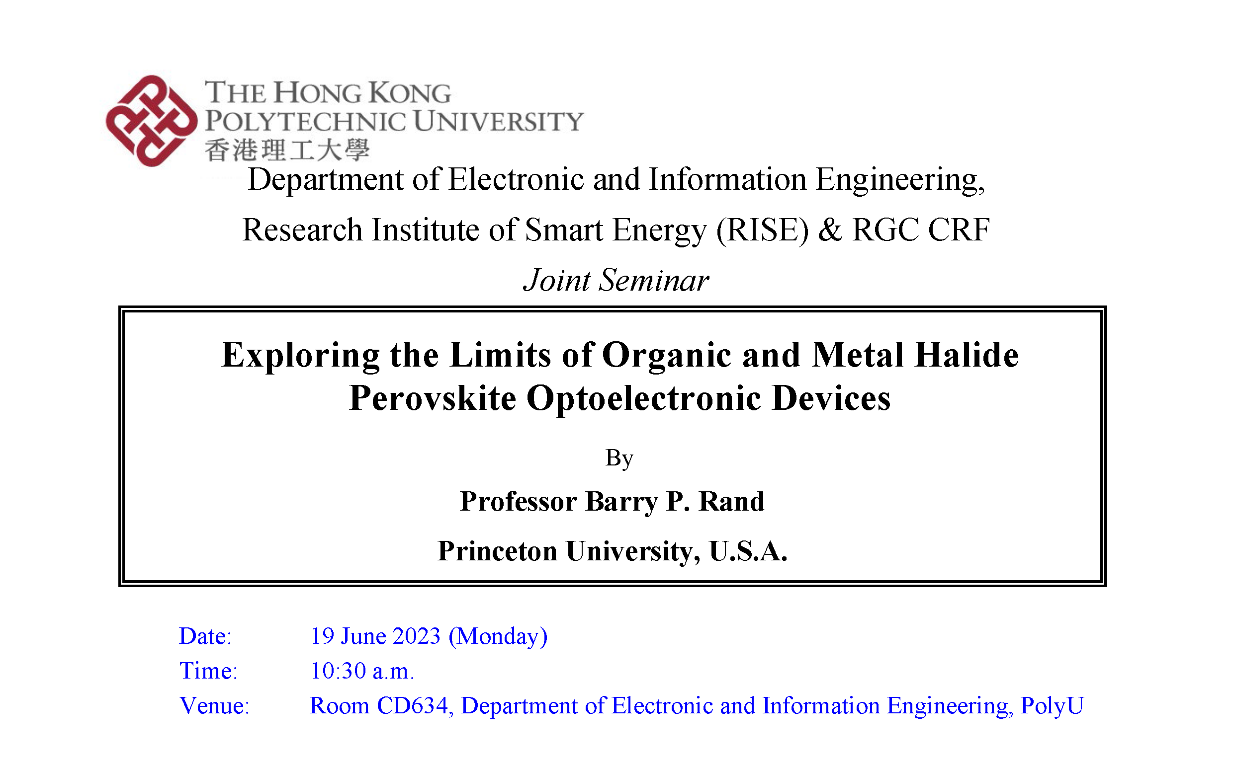 20230619 Seminar NoticeProf Rand Princeton  1