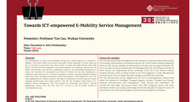 2023-12-06 Towards ICT-empowered E-Mobility Service Management v2