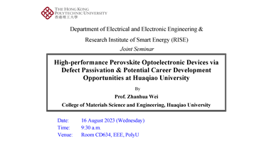 Seminar 20230816 Highperformance Perovskite Optoelectronic Devices via Defect Passivation  Potential