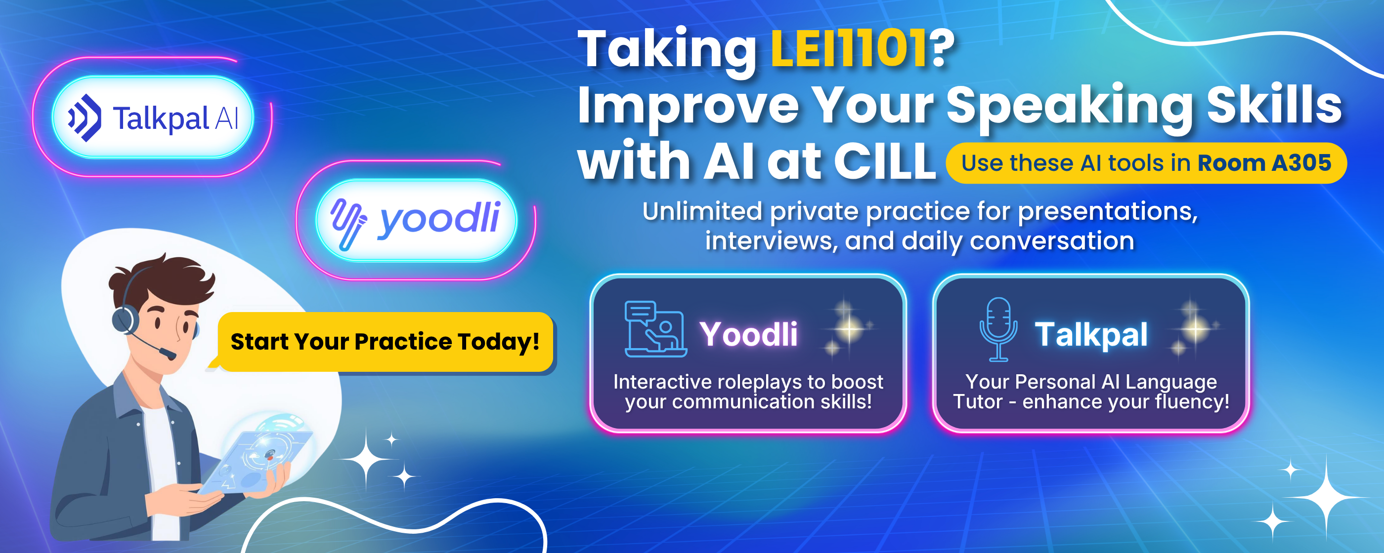 Talkpal and Yoodli in CILL 2026 2800x1120
