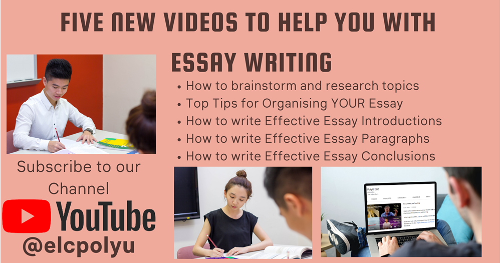 Five new videos to help you with your essay writing