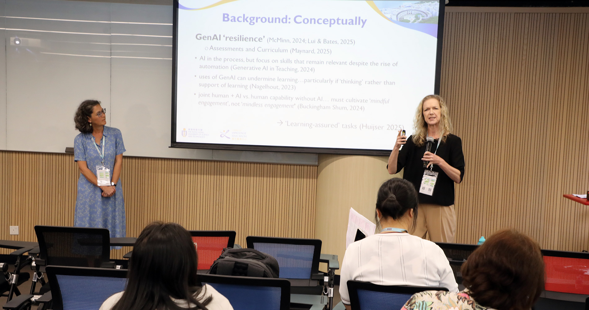 Melinda_Whong_and_Delian_Gaskell_deliver_a_session_on_In_Search_of_GenAI_Resilience