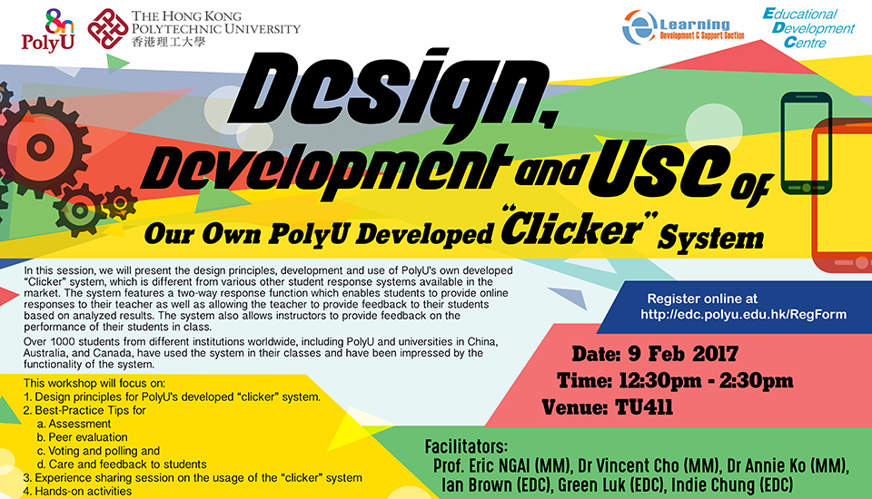 Design Development and Use of Our Poly U Developed Clicker workshop