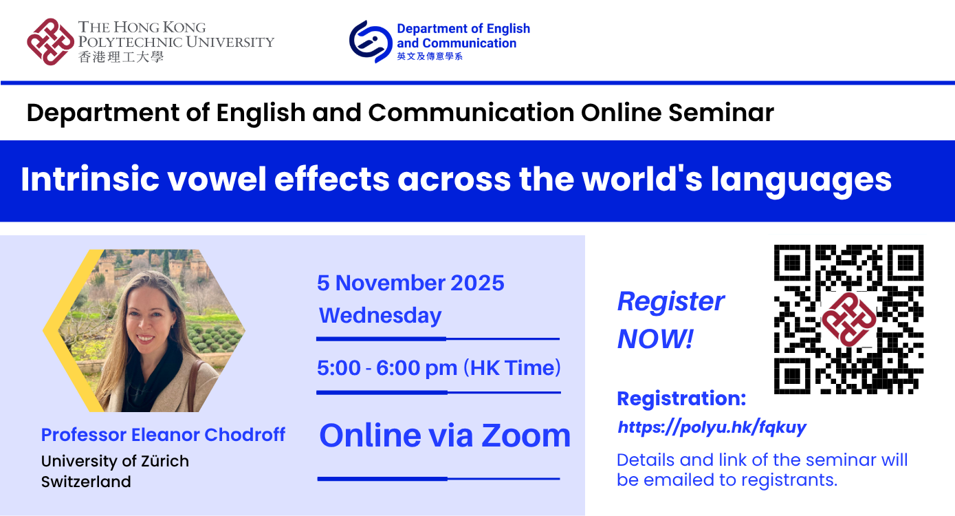 Seminar | Intrinsic vowel effects across the world's languages ...