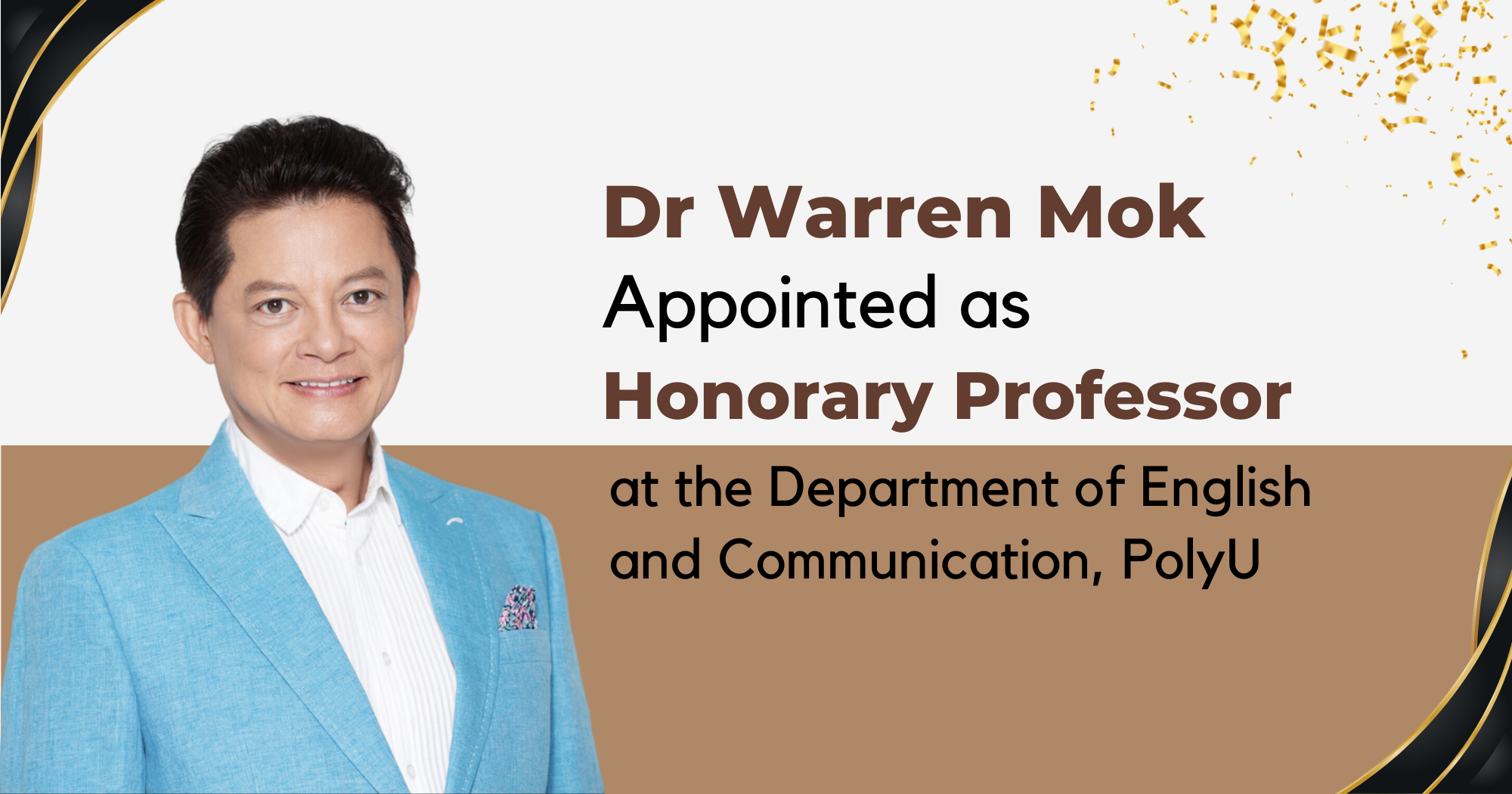 Dr Warren Mok appointed as Honorary Professor at the Department of ...