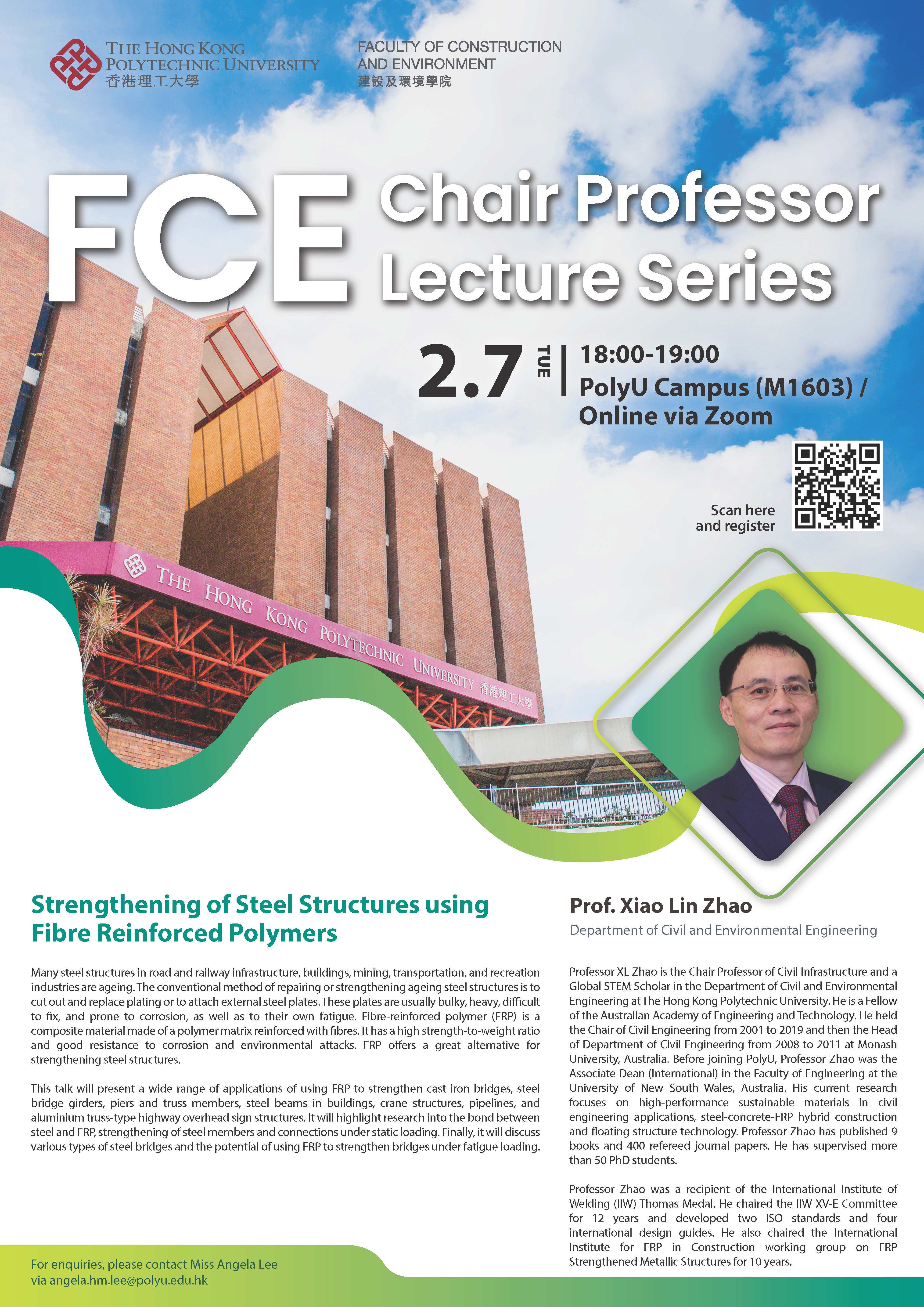 2023 FCE Chair Professor Lecture Series-Prof Zhao Xiao-lin