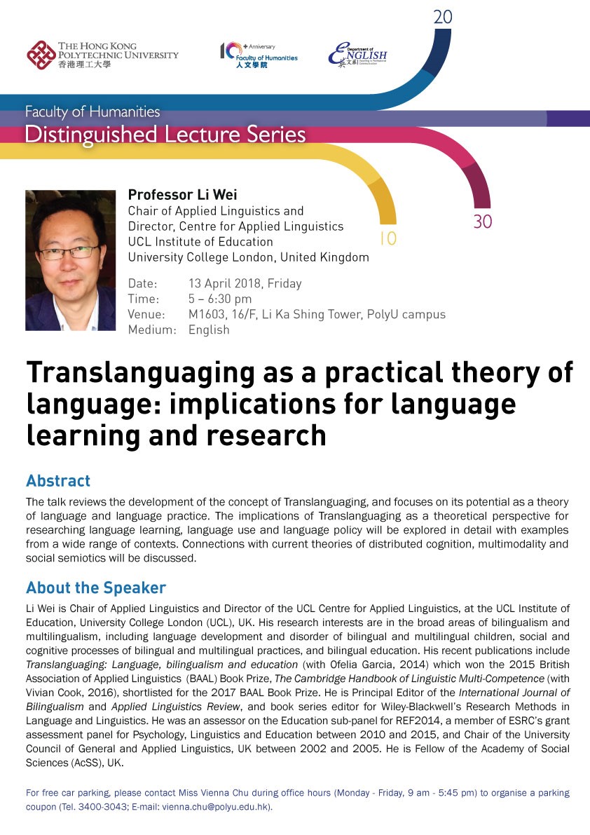 Translanguaging as a practical theory of language: implications for language learning and research