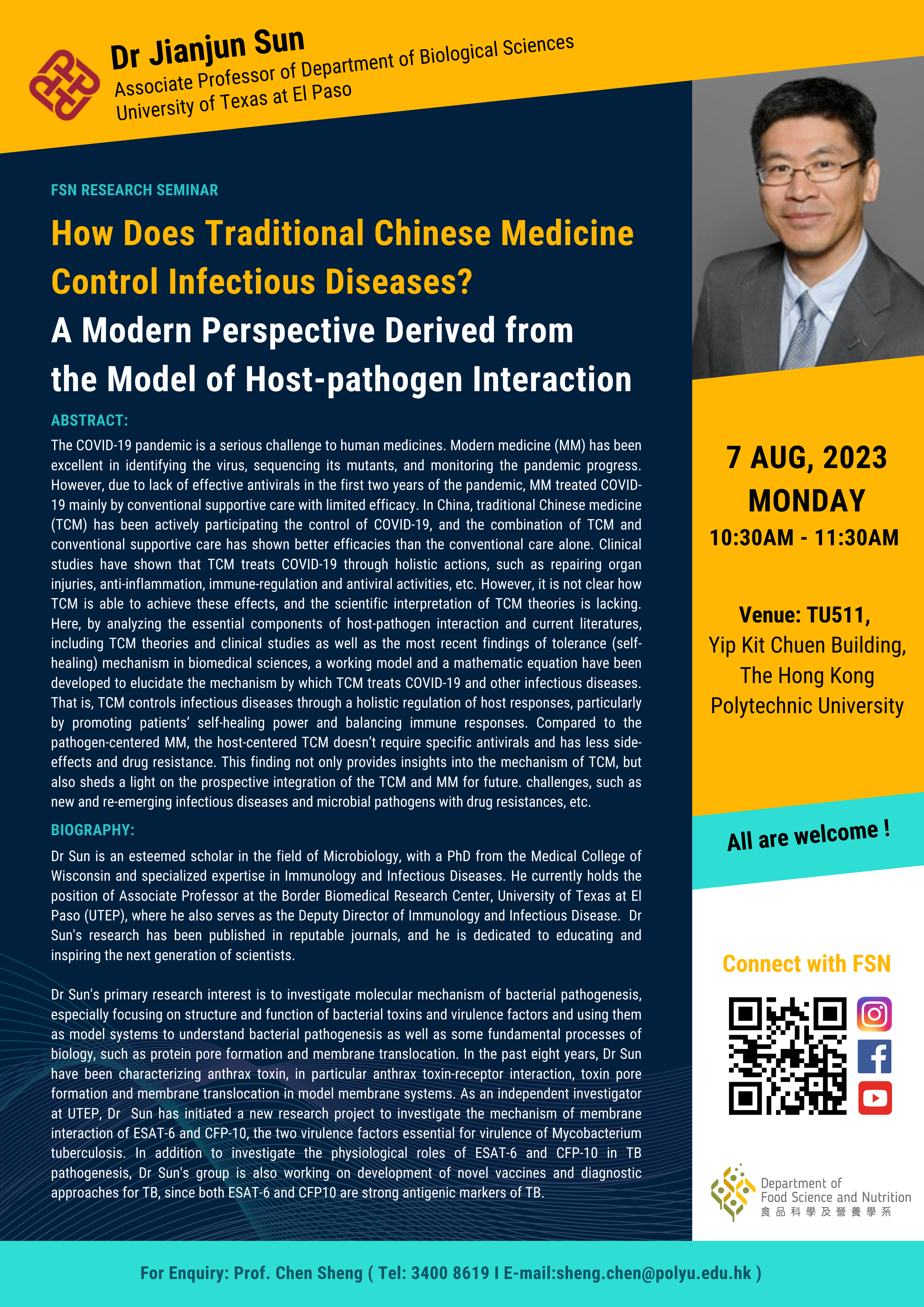 Research Seminar by Dr Jianjun Sun