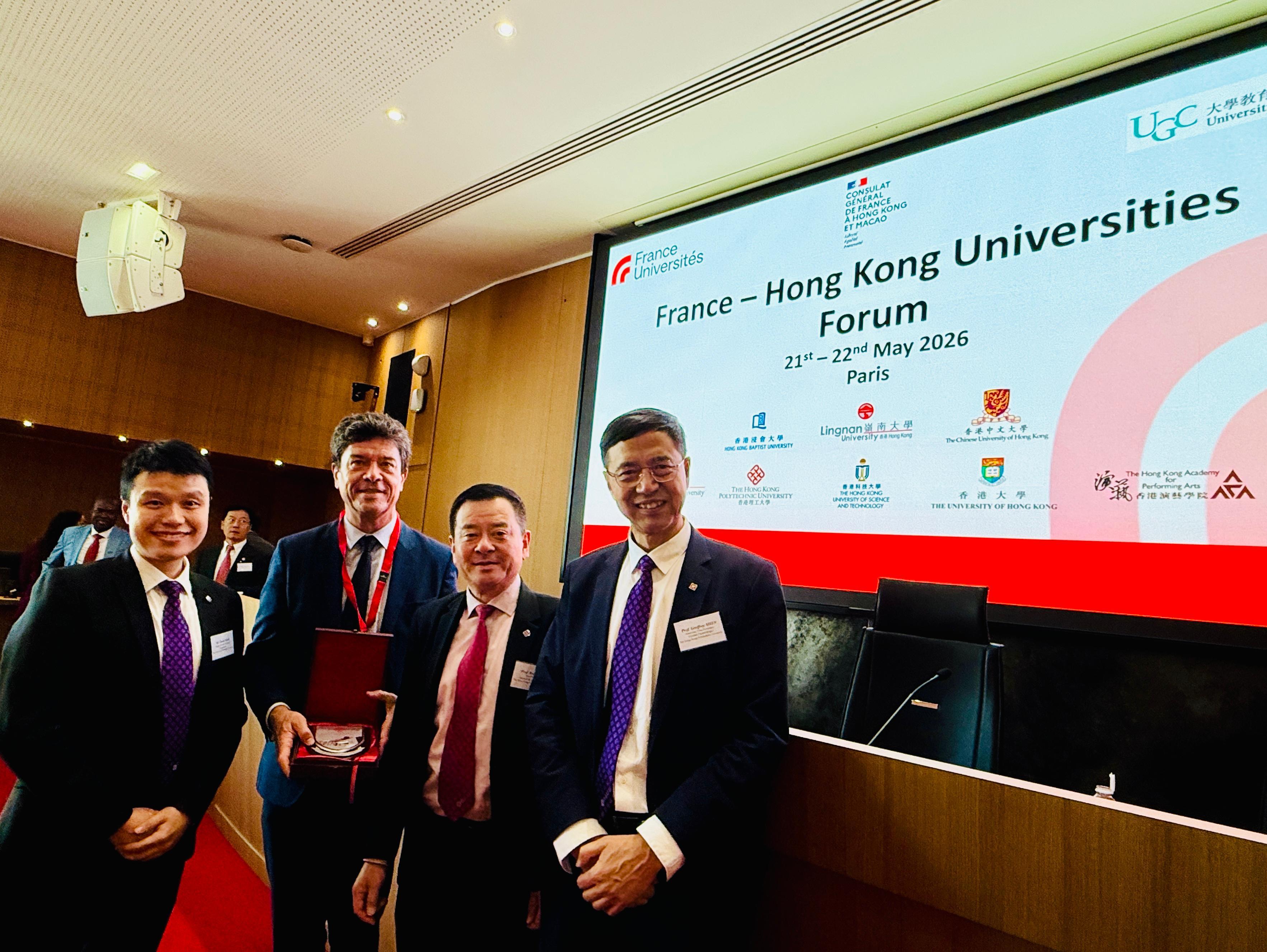 The delegation engaged with Prof. Jean-François Huchet, Vice President of France Universités.