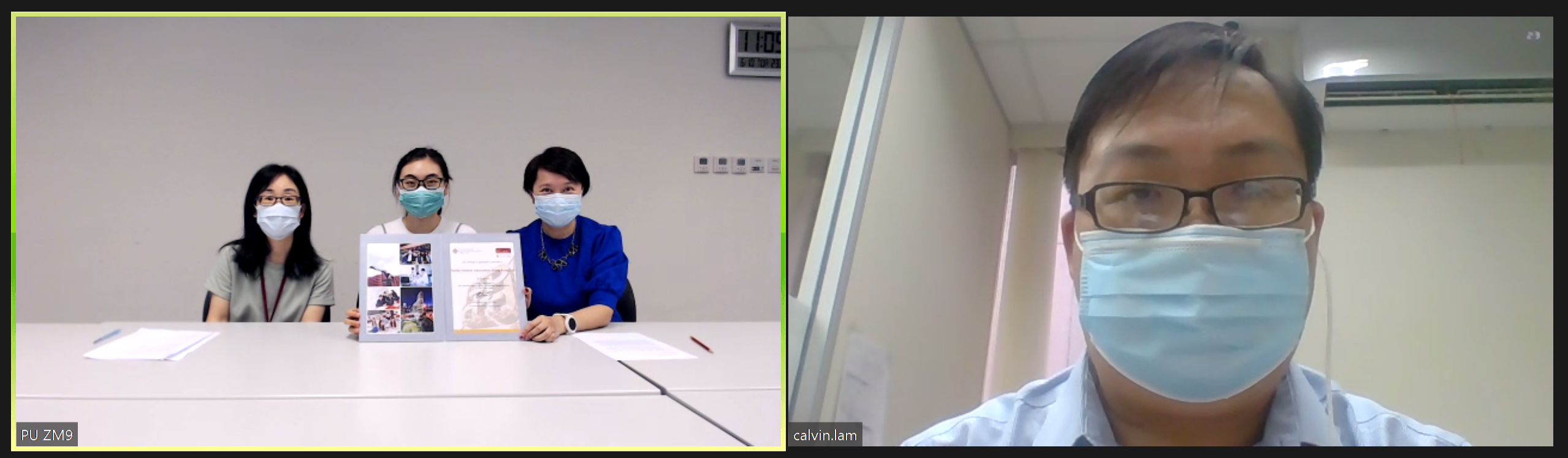 国际纺织学会(香港)有限公司代表与得奖学生见面