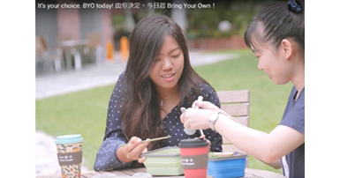Takeaway with BYO containers and cutlery, not disposables