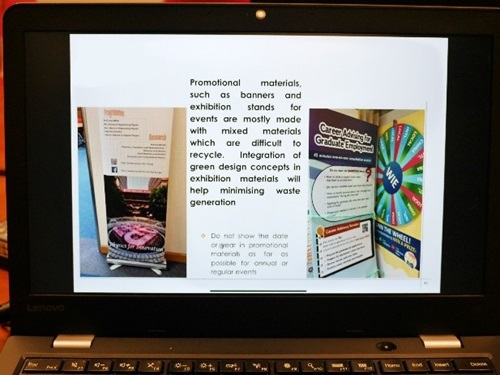 Sharing best practices for running green events on campus