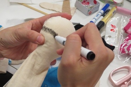 Sock toys in-the-making