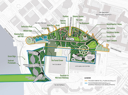 Projected Overview of Green Deck