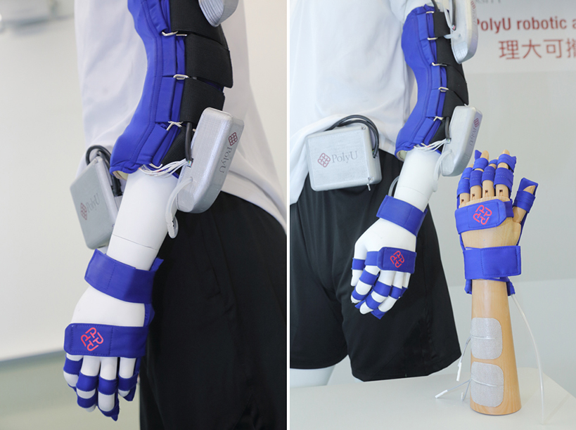 Robotic arm assists self-help and upper-limb rehabilitation for stroke patients