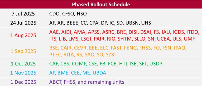 Schedule