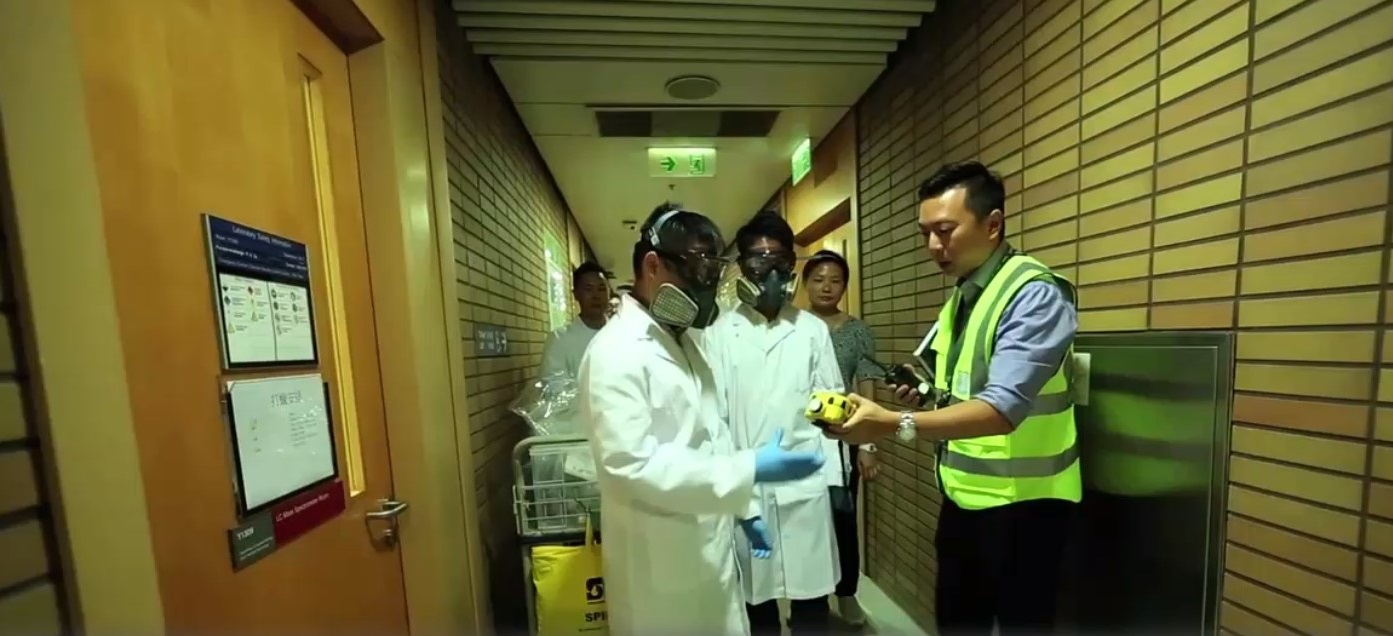 PolyU_HSEO_Chemical_Spillage_Drill_at_ABCT_2017