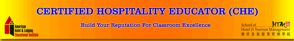 Certified Hospitality Educator (CHE)