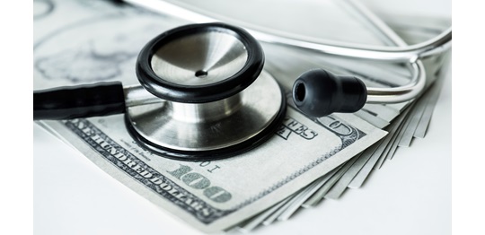 16x9 closeup-cash-stethoscope-healthcare-expenses-concept