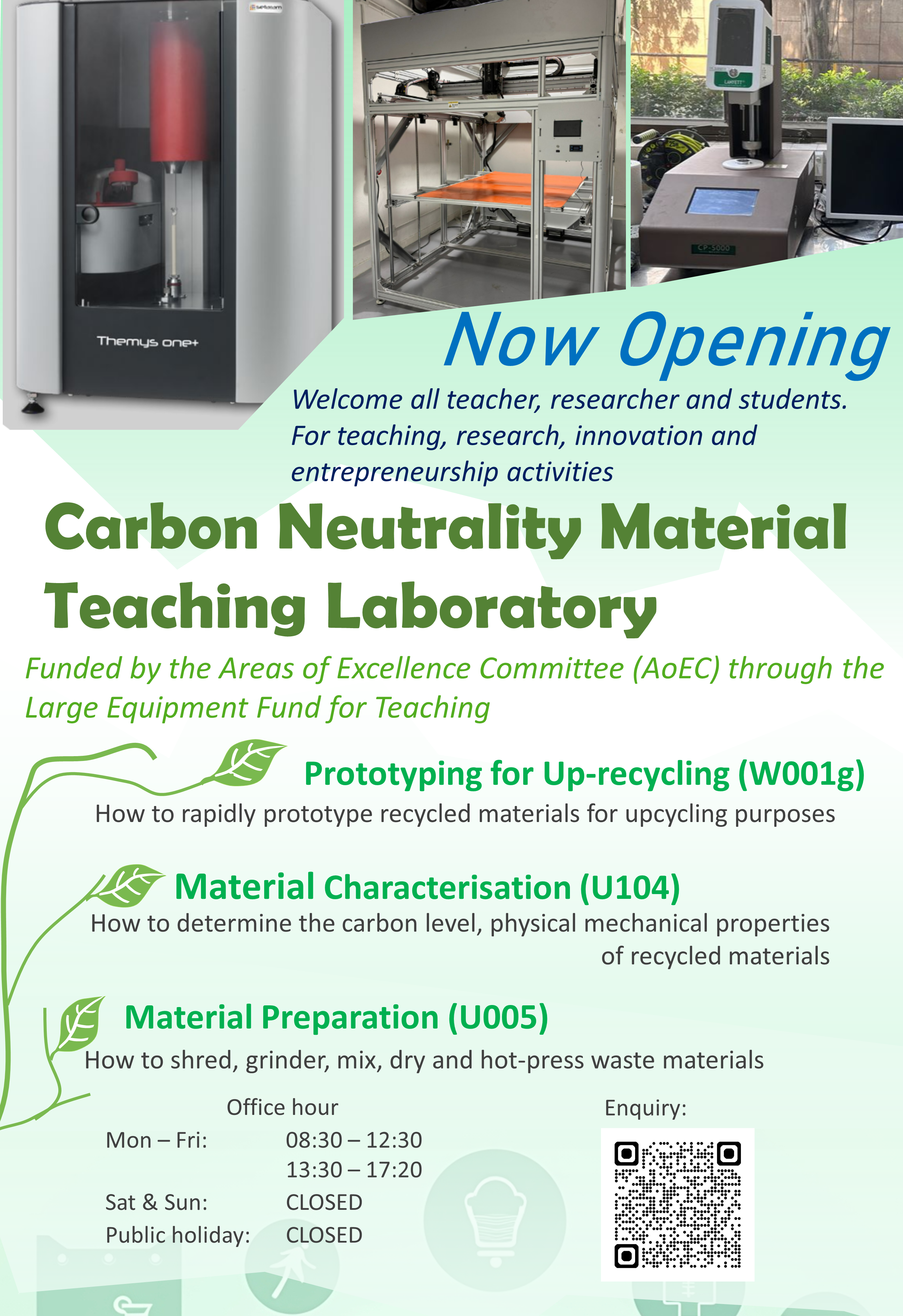 Poster of Carbon Neutrality Material Teaching Laboratory v4