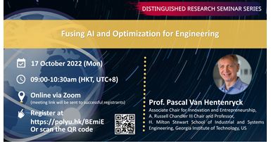 20221017Prof Pascal Van HentenryckEvent Banner