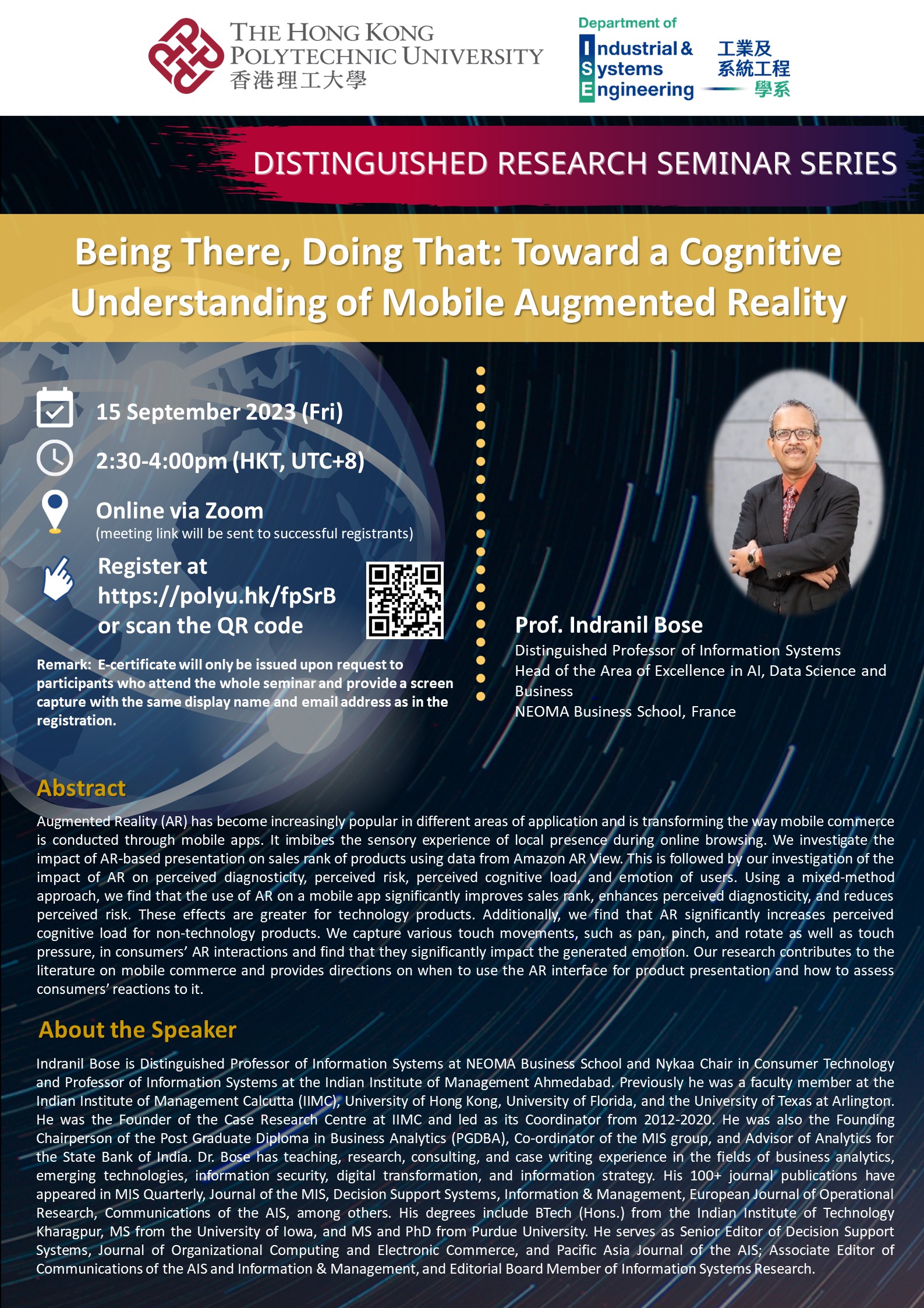 20230915Prof Indranil BosePoster