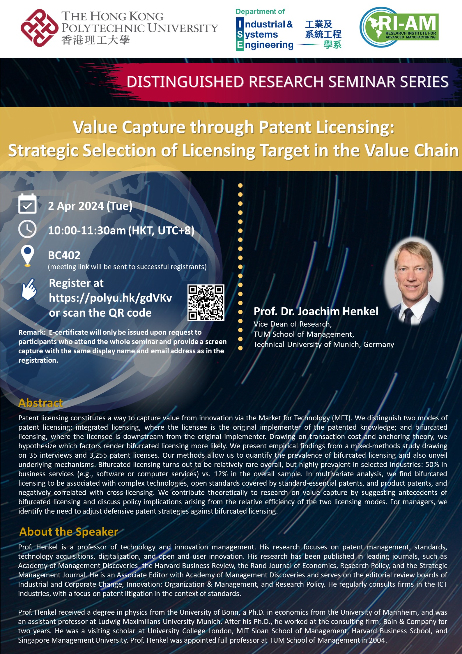 20240402Prof Joachim HenkelDRSSISE WebsitePoster