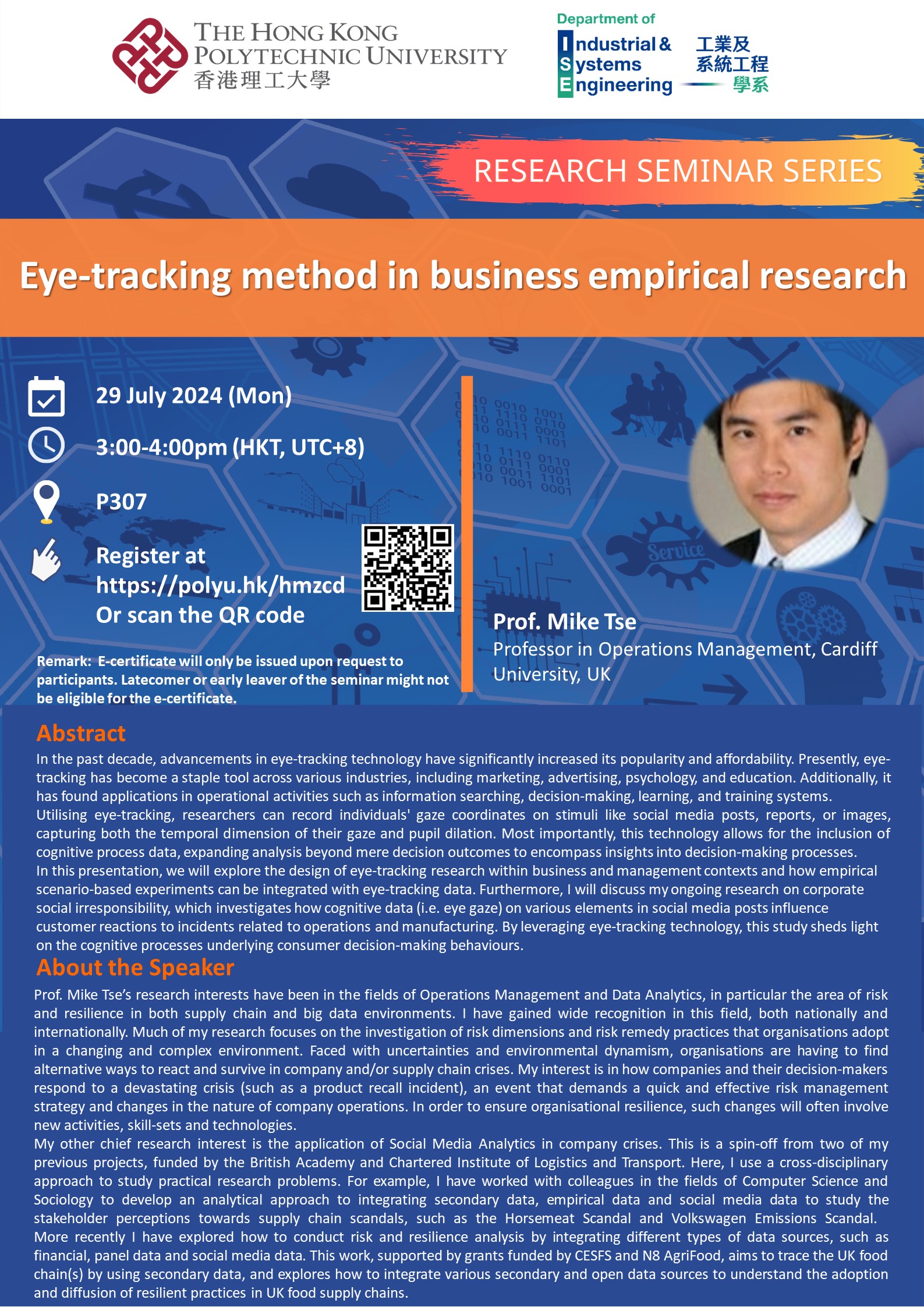 20240729Prof Mike TseISE Website Poster