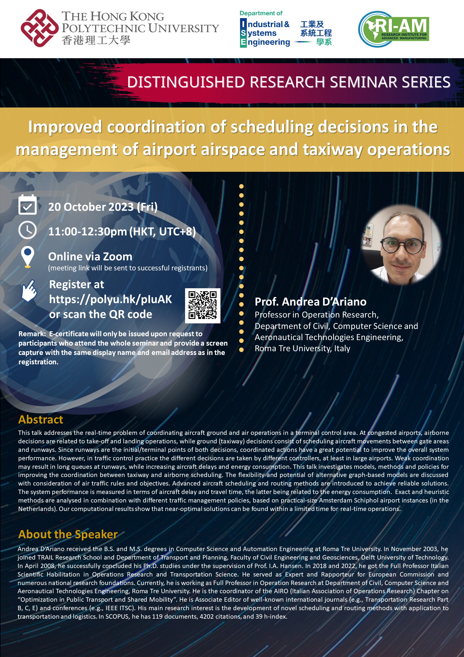 20231020Prof Andrea DArianoPoster