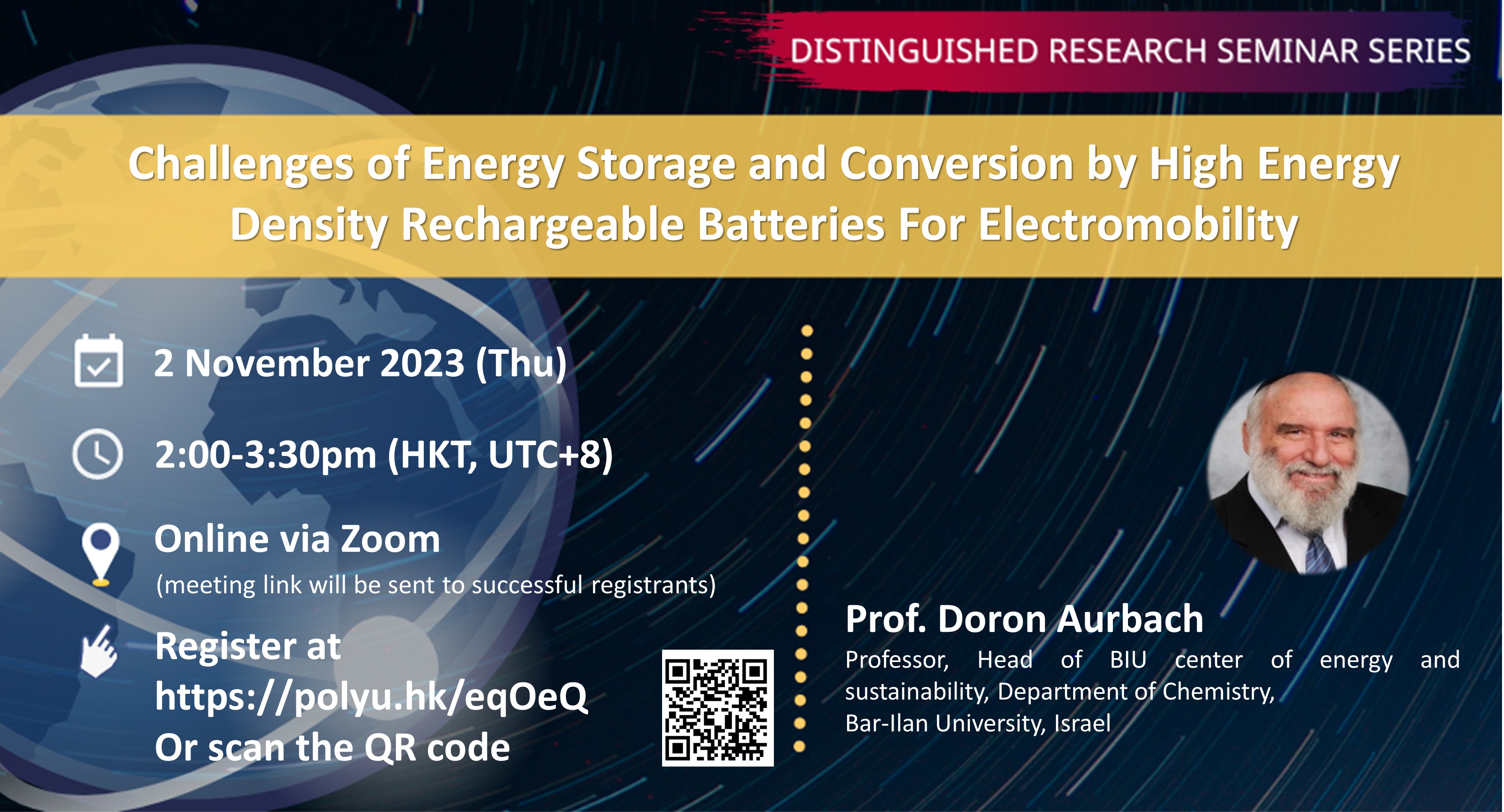 20231102Prof Doron AurbachEvent Image