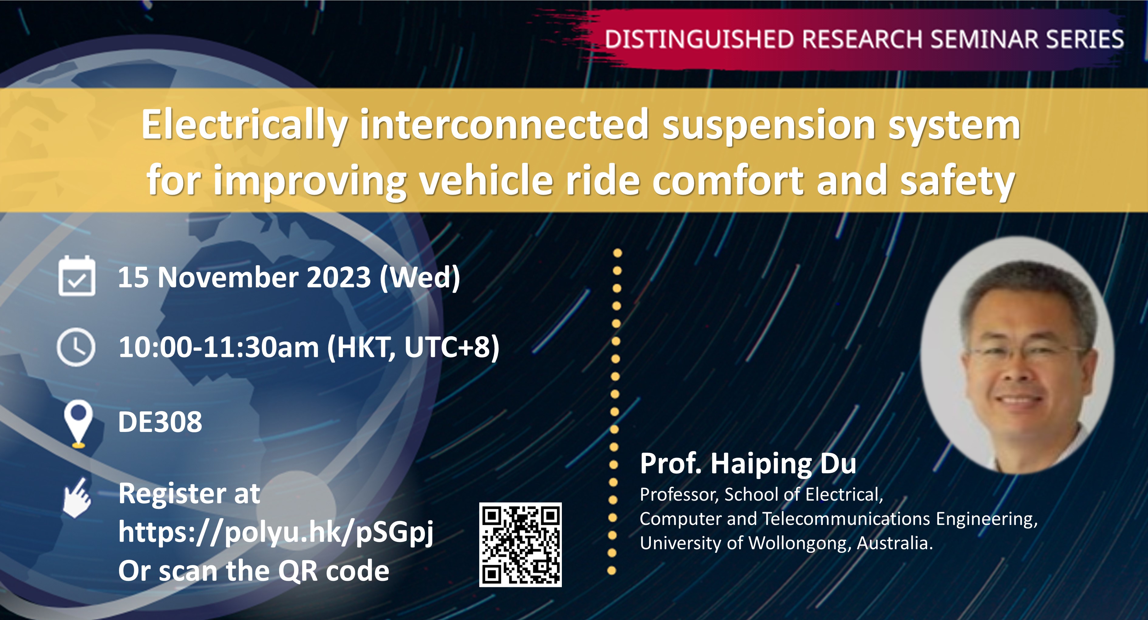 20231115Prof Haiping DuISE Website Event Image