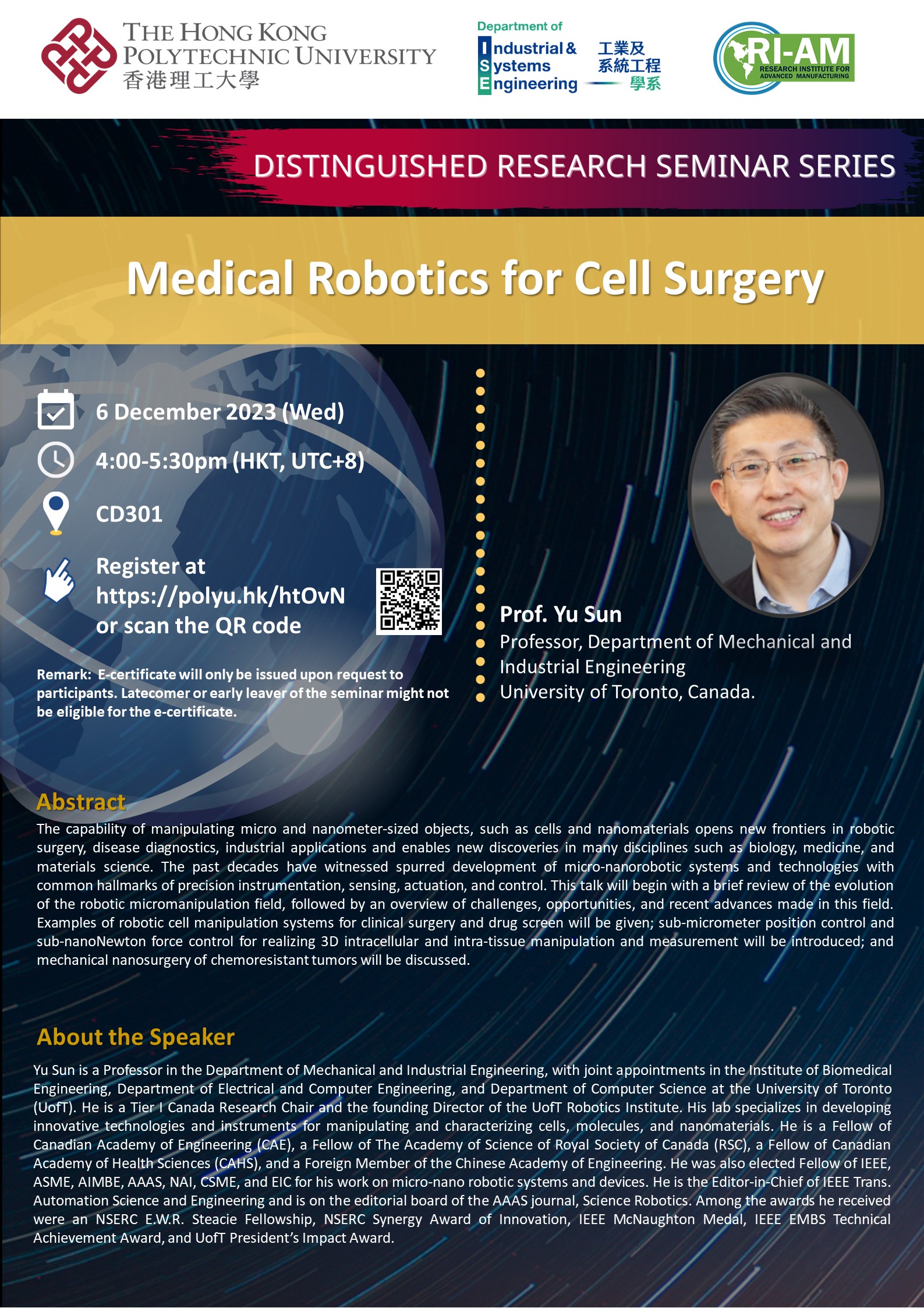 20231206Prof Yu SunISE WebsitePoster
