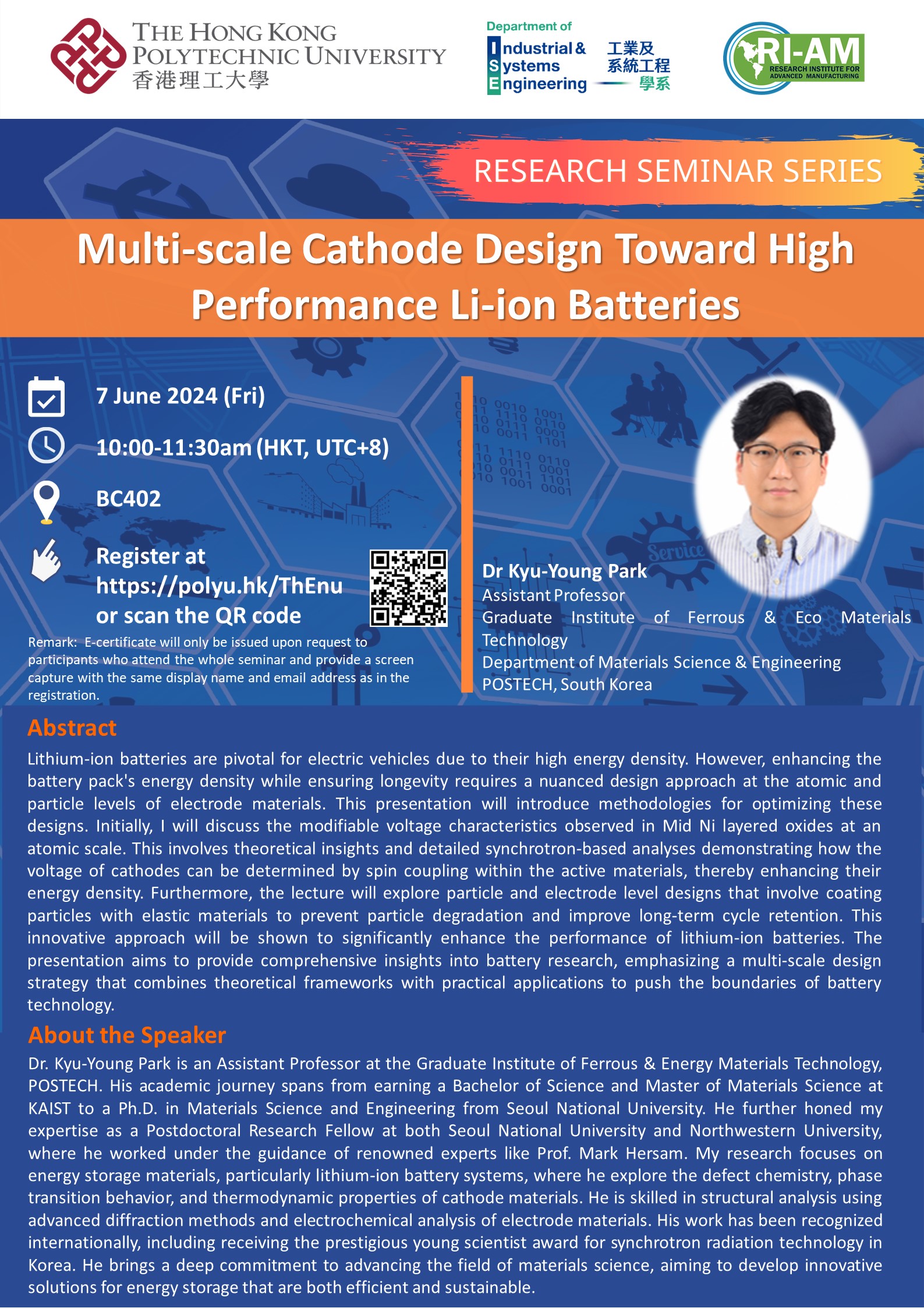 20240607Dr KyuYoung ParkISE Website Poster