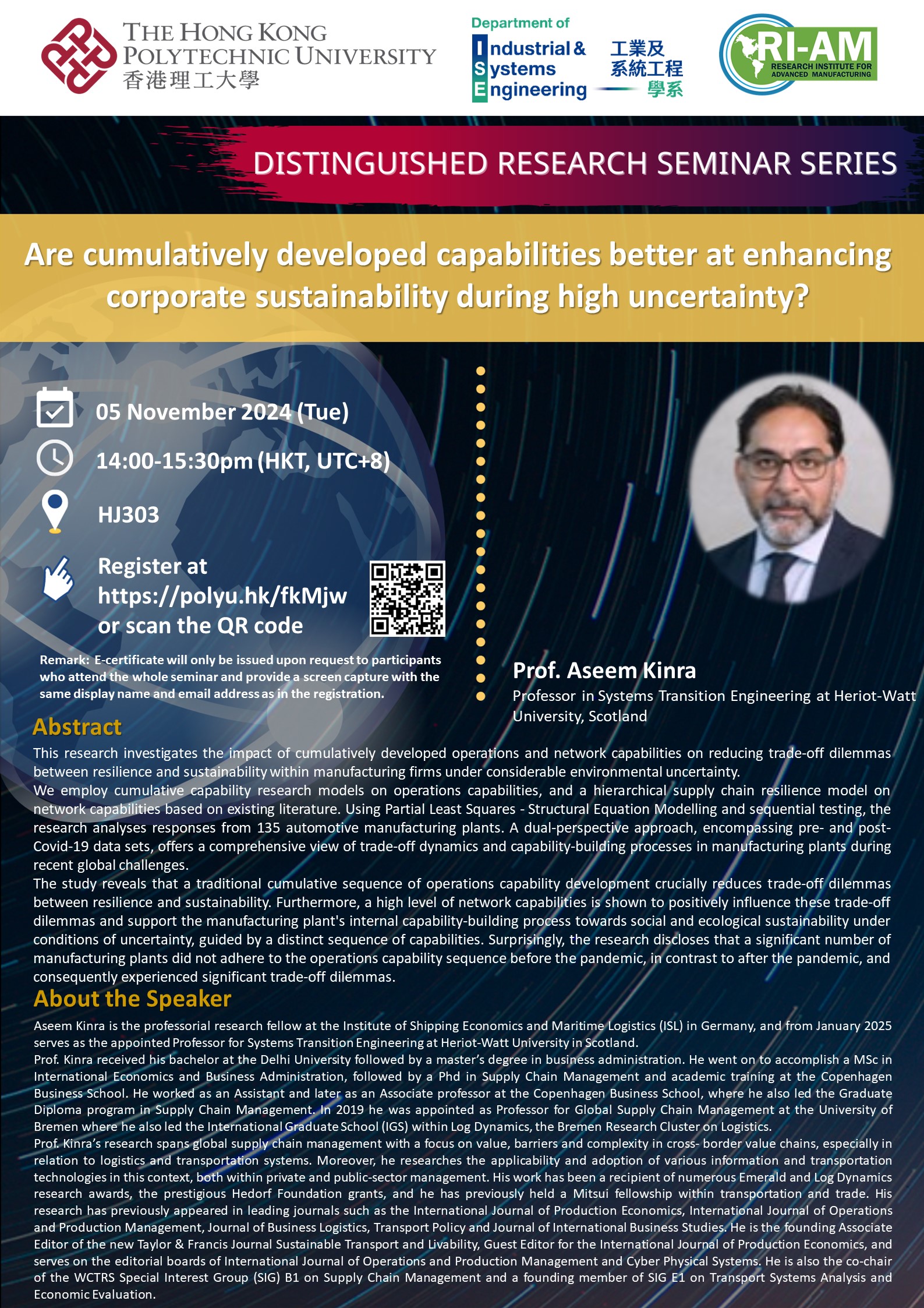 20241105ProfAseem KinraISE Website Poster