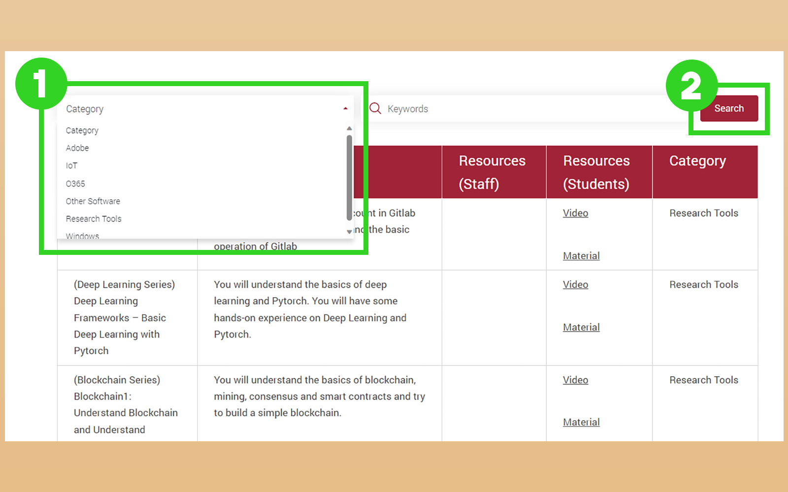 Online repository for recorded IT workshops for students | Information ...