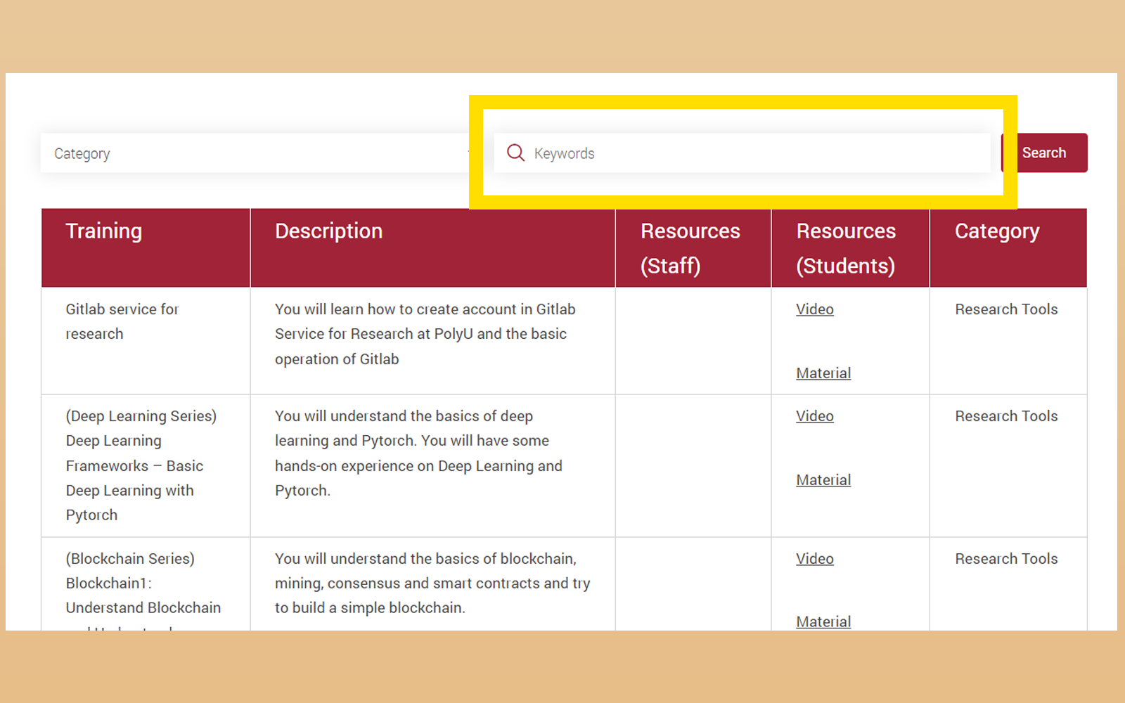 Online repository for recorded IT workshops for students | Information ...