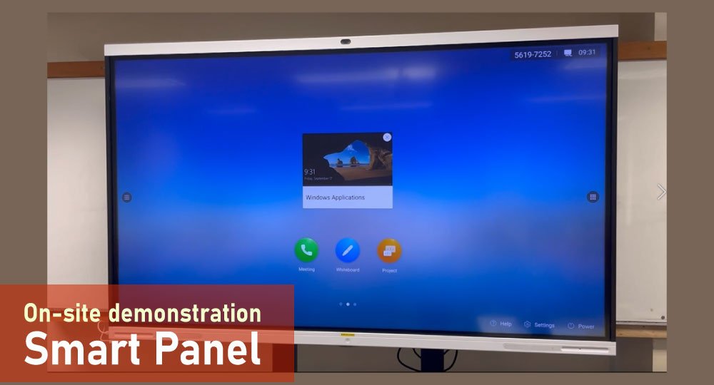 On-site demonstration on using Smart Panels for teaching & session ...