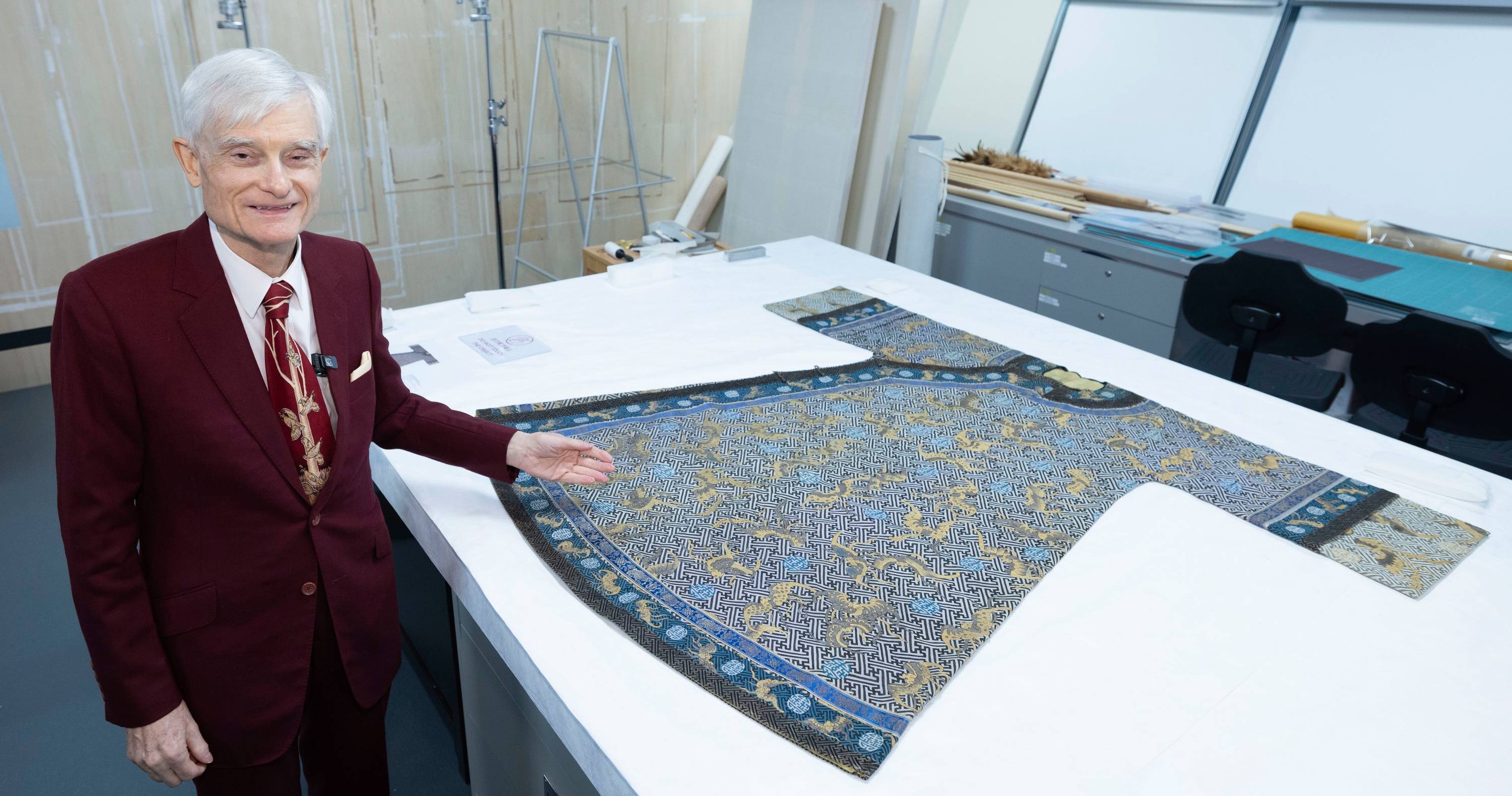 Mr. Chris Hall with one of his collections