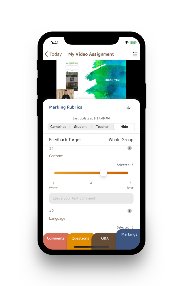 2 Feedback - Marking