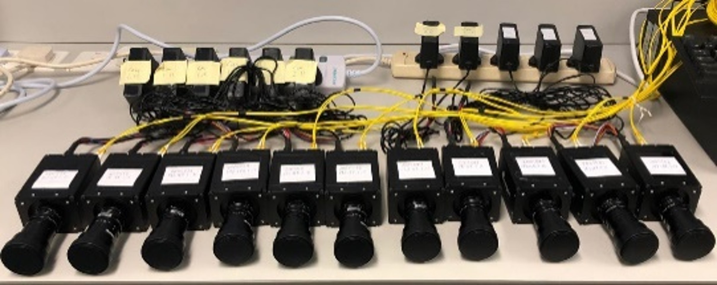 High-speed area scan camera array for dynamic structures non-contact ...