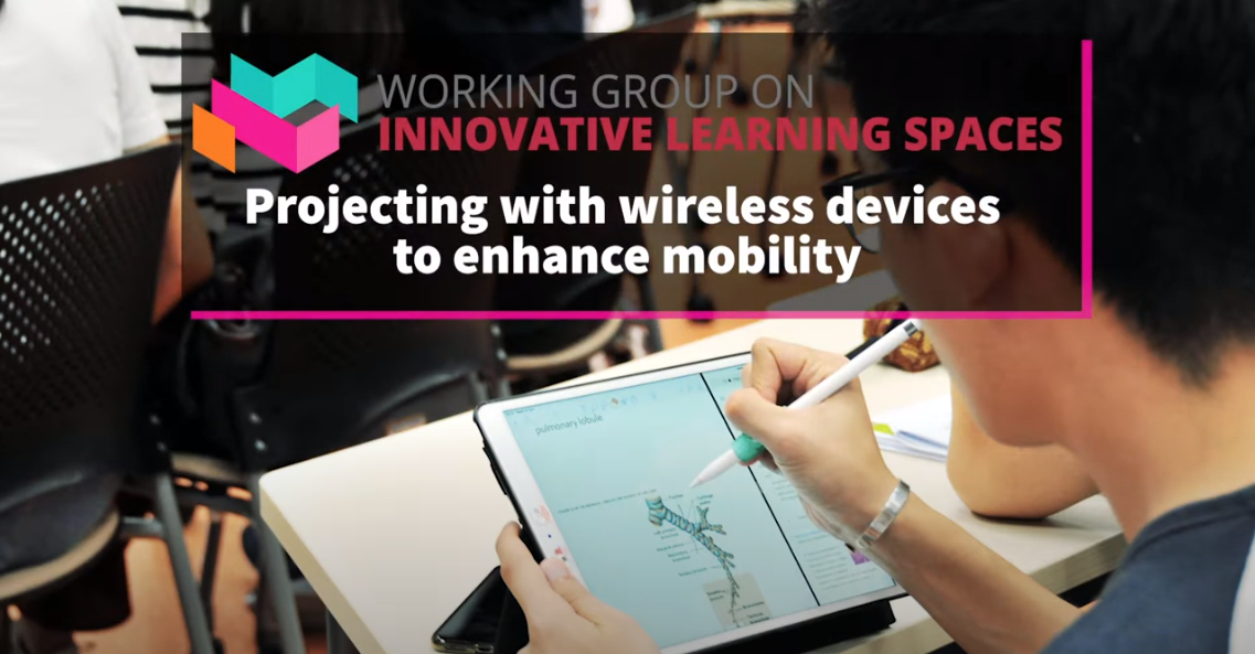 Projecting with wireless devices to enhance mobility