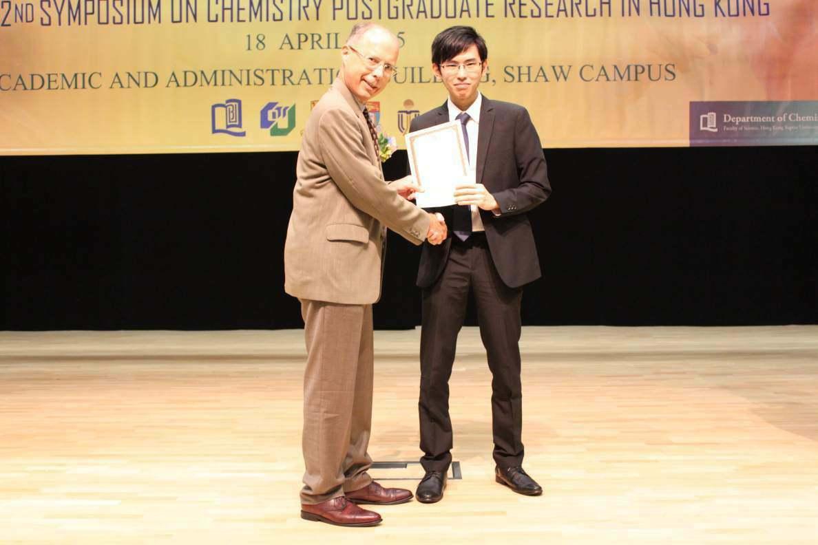 ABCT Postgraduate awarded the 1st Prize of Oral Presentation in Symposium on Chemistry_1