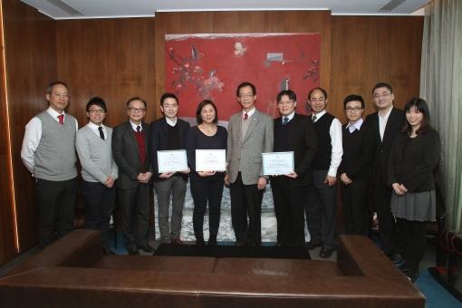 ABCT winning the Champion and 2nd runner up of the Most Favourite PolyU Research News of 2015_1