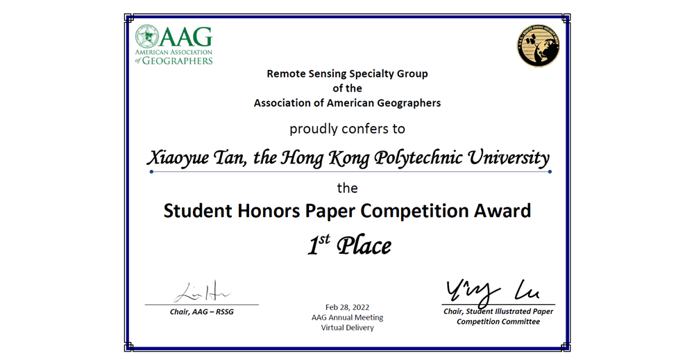 AAG_RSSG_Student Honors Paper Competition_Tan