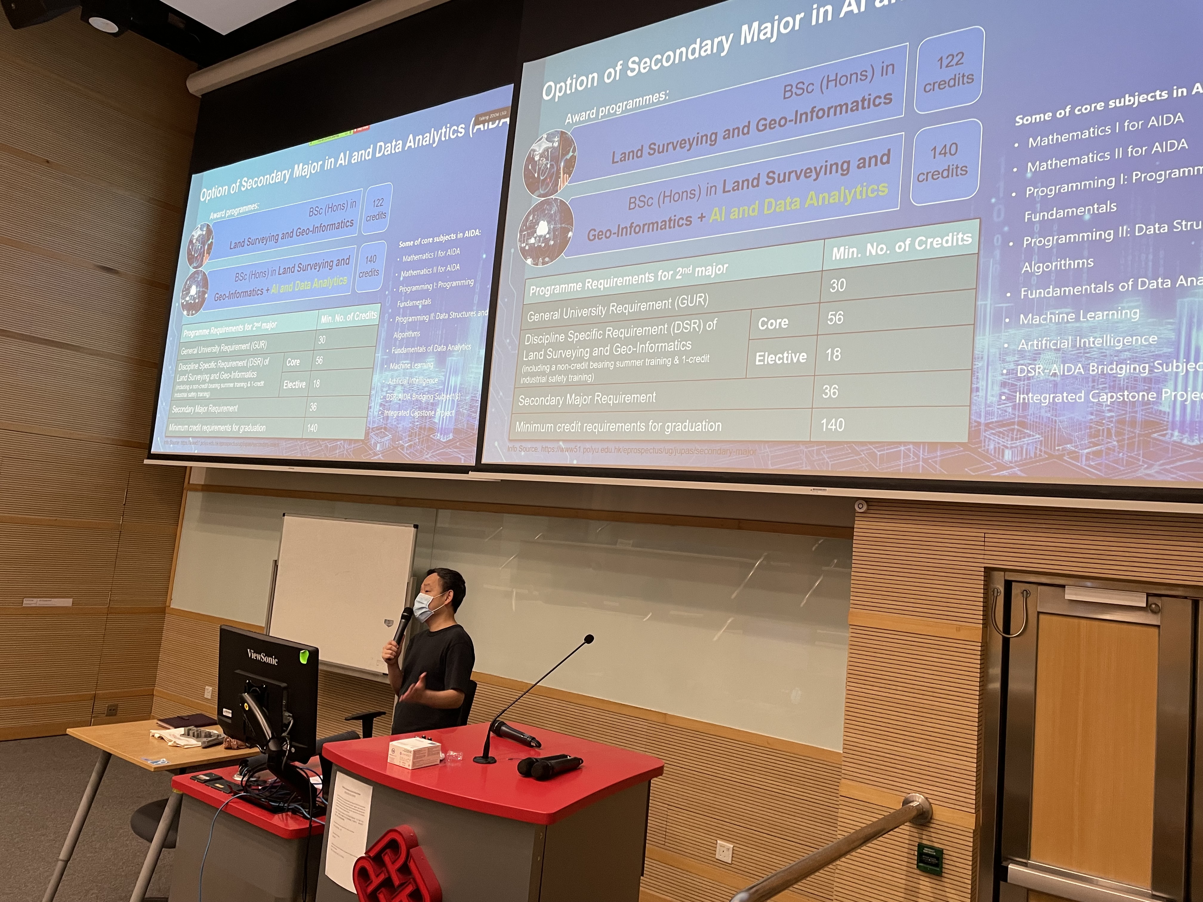 Morning session of admission talks by Dr YAN Wai Yeung