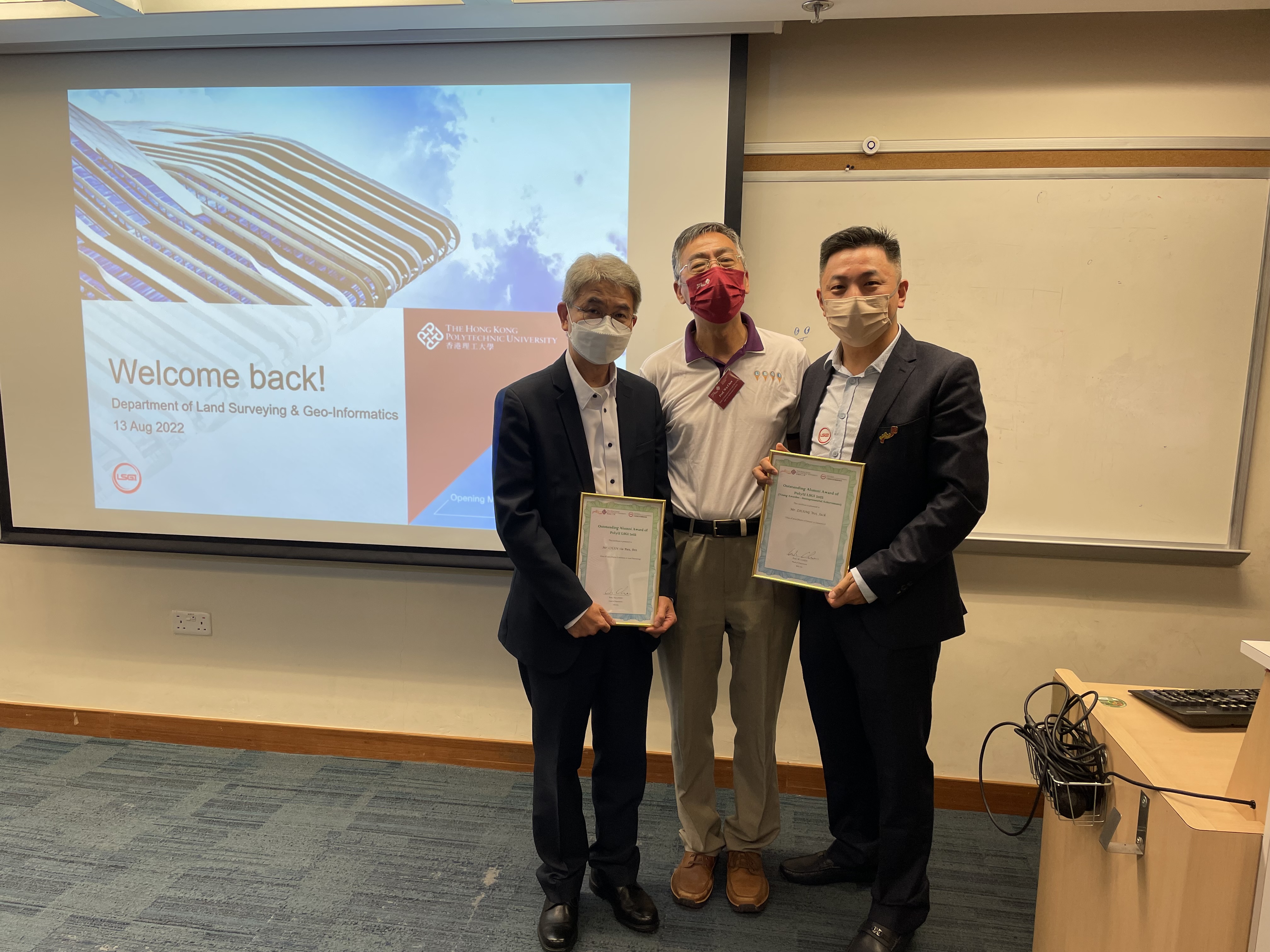 From left to right: Mr Ben Chan, Prof. Wu Chen and Mr Jack Zhang