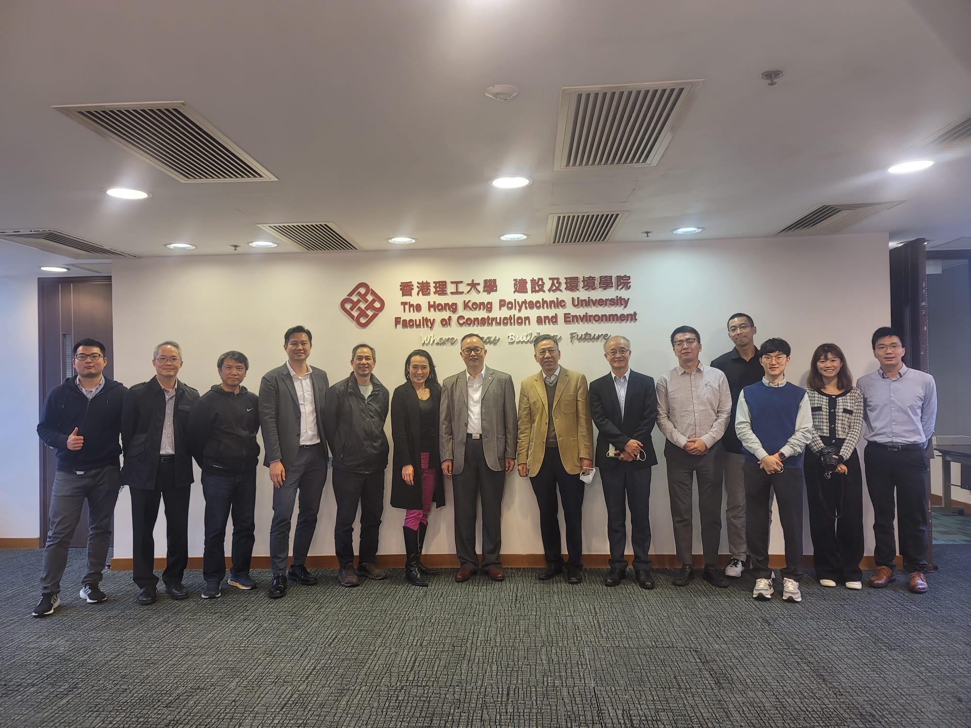 A group photo of major participants