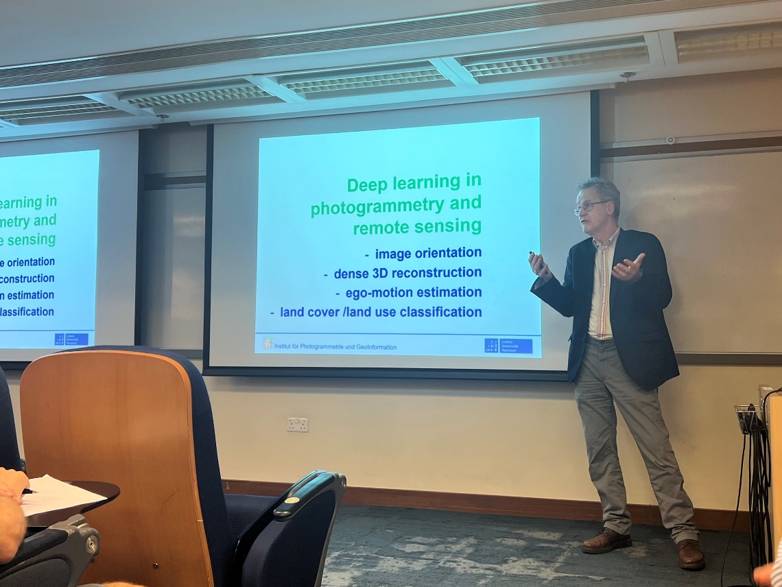 Prof. Dr.-Ing. Christian Heipke gave a talk