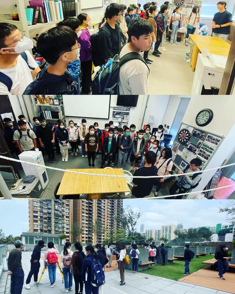 Students participated in lab tours to understand the survey instruments